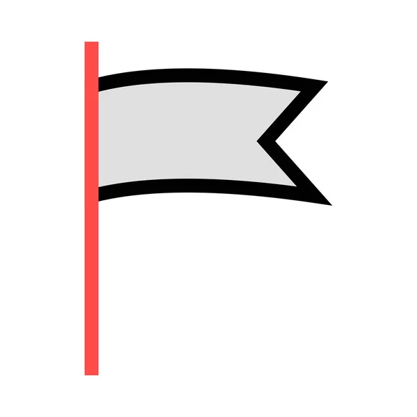 Ícone Web Bandeira Ilustração Vetorial — Vetor de Stock