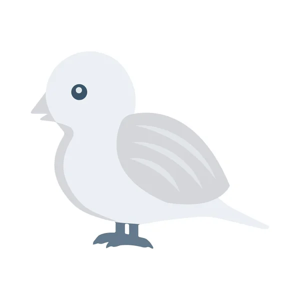 Fågel Webb Ikon Vektor Illustration — Stock vektor