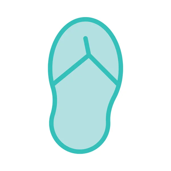 Flip Flop Icon Vector Illustration — Stock Vector