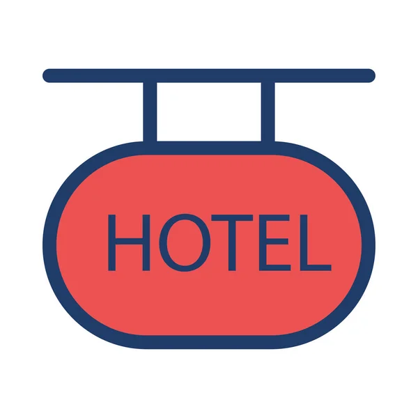 Hotel Signo Vector Ilustración — Archivo Imágenes Vectoriales