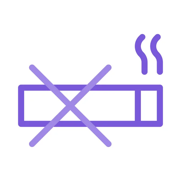 Fumar Signo Vector Ilustración — Vector de stock