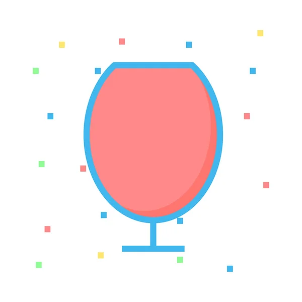 Drink Lijn Pictogram Vector Illustratie — Stockvector