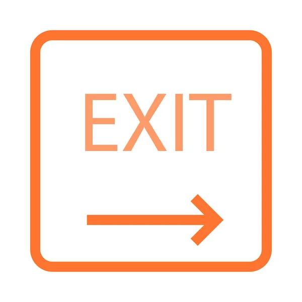 Web Exit Icon Vector Illustration — Stock Vector