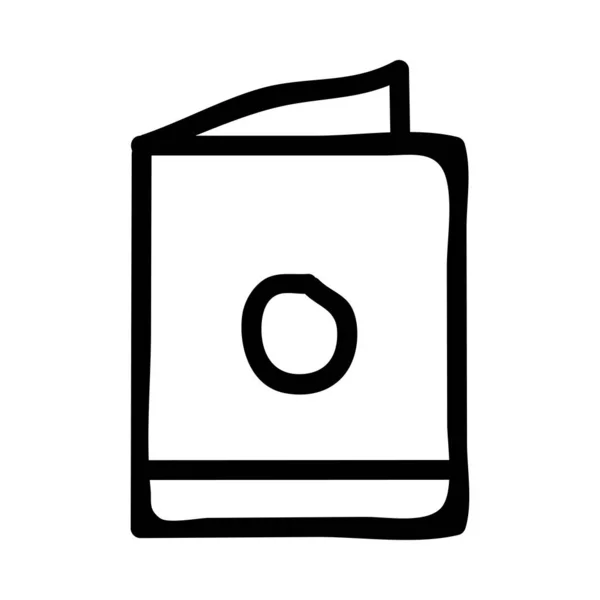 Passeport Icône Web Illustration Vectorielle — Image vectorielle