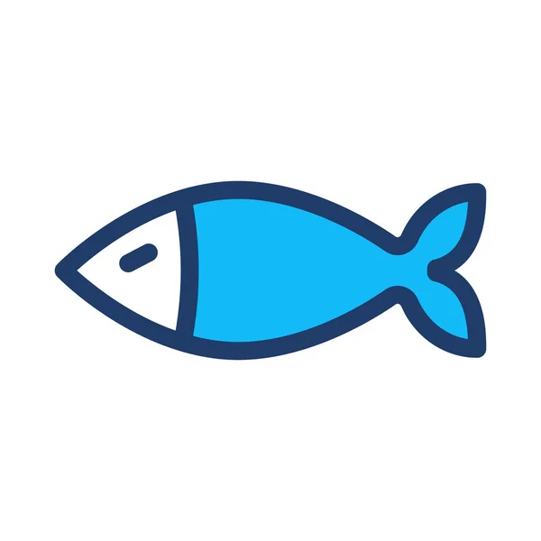 Fisk Ikon Vektor Illustration — Stock vektor