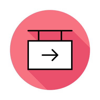 Soyut vektör seyahat simgesi beyaz arka plan üzerinde