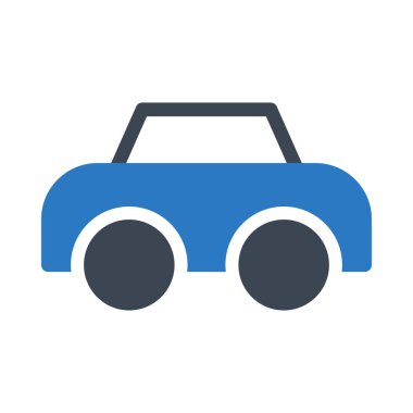 araba simgesi vektör illüstrasyonu 