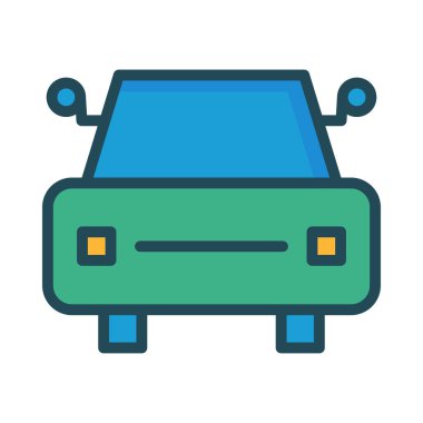 Bej gölge beyaz zemin üzerine izole araba