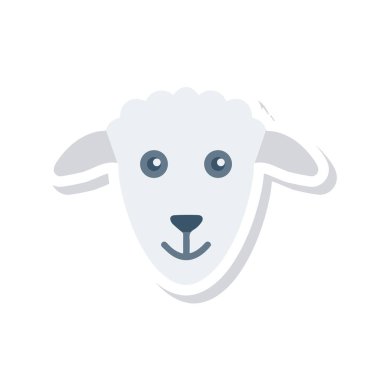 Hayvan web simgesi, vektör çizim 