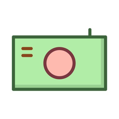 Soyut vektör seyahat simgesi beyaz arka plan üzerinde