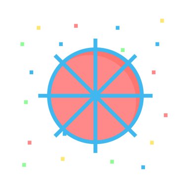 Soyut vektör seyahat simgesi beyaz arka plan üzerinde