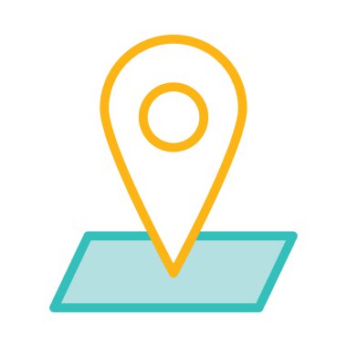 Soyut vektör seyahat simgesi beyaz arka plan üzerinde