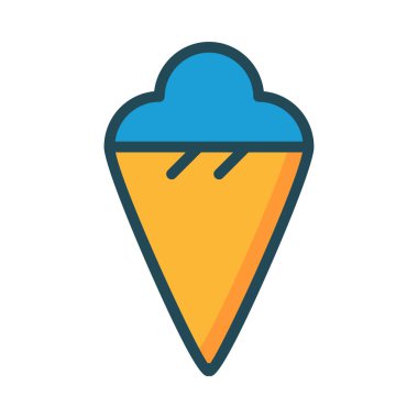 dondurma ikonu vektör illüstrasyonu