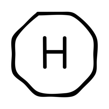 otel işareti simge vektör çizim 