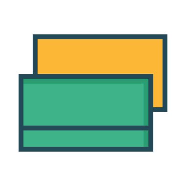 Renkli işaretleri beyaz zemin üzerine kırmızı ve sarı iş çanta