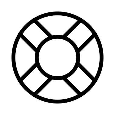 Yaşam şamandırası ikon vektör çizimi 