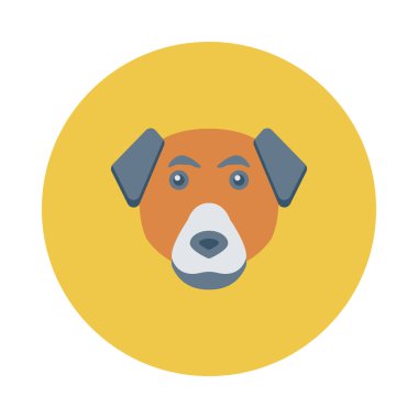 köpek ağı simgesi, vektör illüstrasyonu 