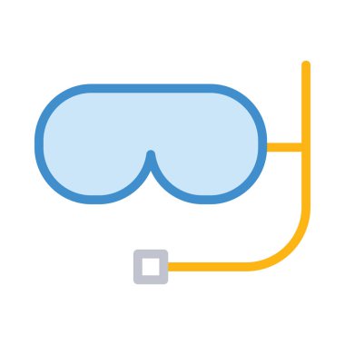 maske simgesi vektör illüstrasyonu 