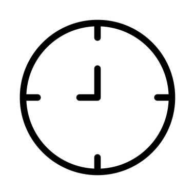 Saat simgesi vektör illüstrasyonu 