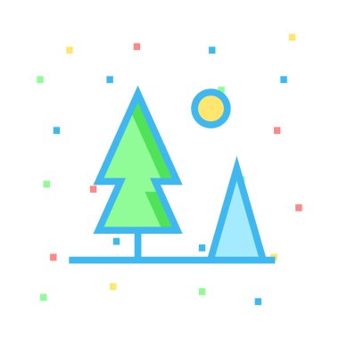 Beyaz arka plan, vektör çizim üzerinde seyahat soyut simgesi 