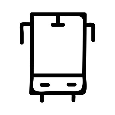 Renkli noktalar beyaz zemin üzerine sarı araba 