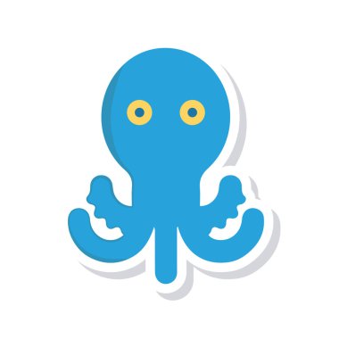 Hayvan web simgesi, vektör çizim 