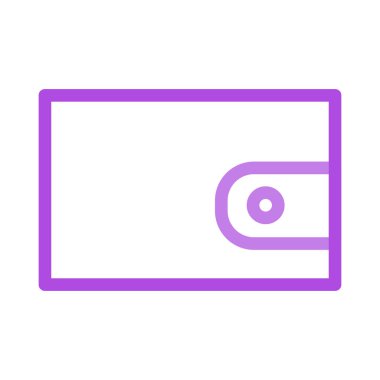 cüzdan web simgesi, vektör illüstrasyonu 