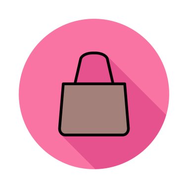 Renkli işaretleri beyaz zemin üzerine kırmızı ve sarı iş çanta