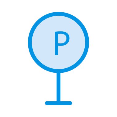 Park işareti illüstrasyon vektör 