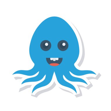 Hayvan web simgesi, vektör çizim 