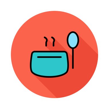  Satırı simgesi için illüstrasyon vektör