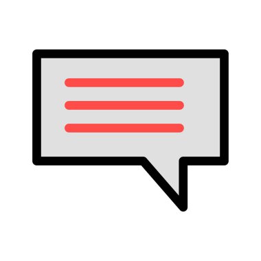 ileti ikonu vektör illüstrasyonu 