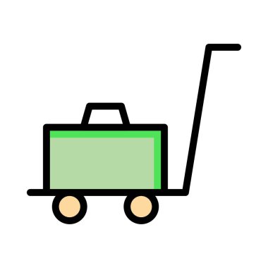 Beyaz arka plan, vektör çizim simgesine seyahat 