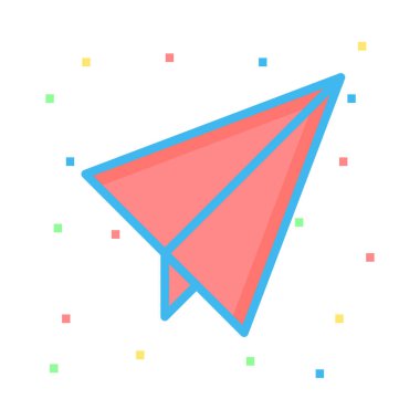 Renk seyahat etmek simge beyaz arka planda, vektör çizim 