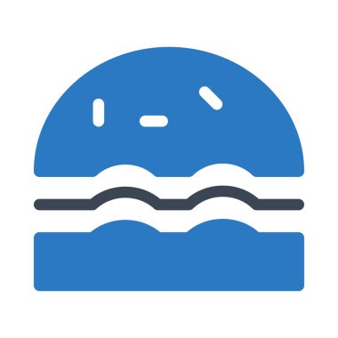 Renk seyahat etmek simge beyaz arka planda, vektör çizim 