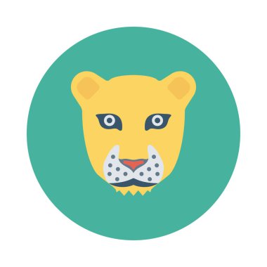 Hayvan web simgesi, vektör çizim 