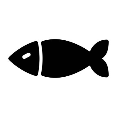 balık simgesi vektör illüstrasyonu 