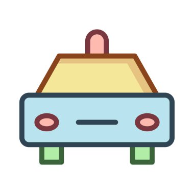 Bej gölge beyaz zemin üzerine izole araba