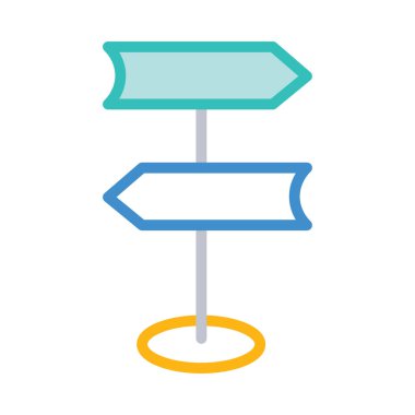 Renk seyahat etmek simge beyaz arka planda, vektör çizim 