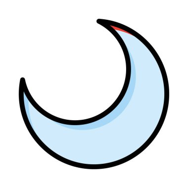 Web simgesi, vektör çizim moon 