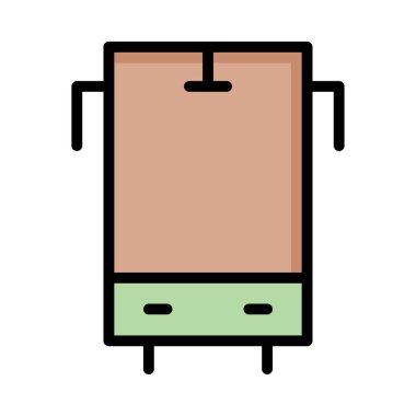 Renk seyahat etmek simge beyaz arka planda, vektör çizim 