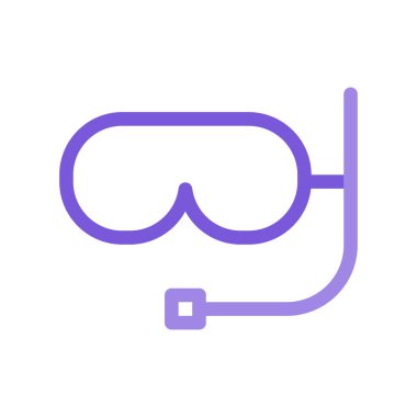 maske simgesi vektör illüstrasyonu 