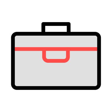 Seyahat renk simgesi beyaz arka planda, vektör çizim 