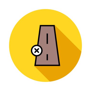 Seyahat renk simgesi beyaz arka planda, vektör çizim 