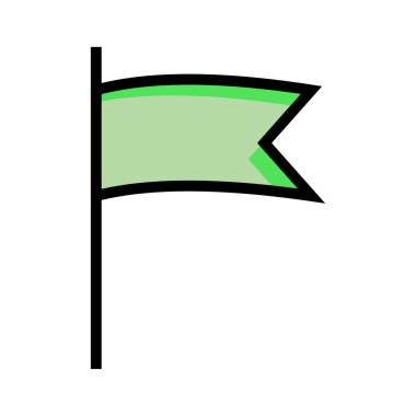 bayrak web simgesi, vektör illüstrasyonu 