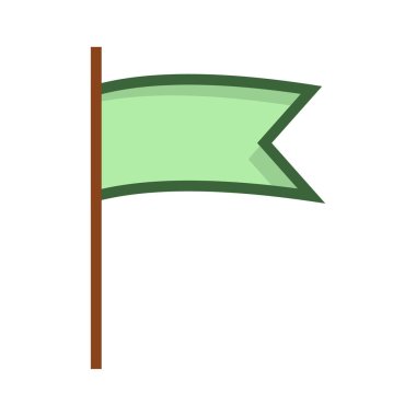 bayrak web simgesi, vektör illüstrasyonu 