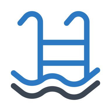 Seyahat kavramı. Beyaz arka planda, vektör çizim soyut mavi kutsal kişilerin resmi 