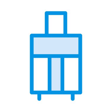 Bavul web simgesi, vektör çizim 