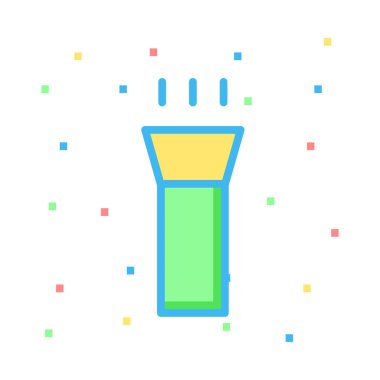 Seyahat renk simgesi beyaz arka planda, vektör çizim 