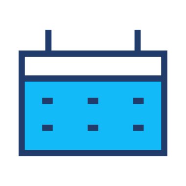 Seyahat renk simgesi beyaz arka planda, vektör çizim 